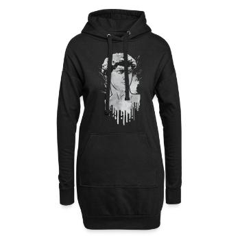 Finnish Goth Aesthetic Gothic David Statue Drip - Hoodie-Kleid - Schwarz - Vorne