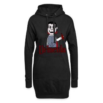Bière Boire de l’alcool Vampire Schnaps - Sweat-shirt à capuche long Femme - noir - Devant
