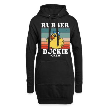 Canard en caoutchouc Canard jaune Équipage Baignade Canards Canards Canards - Sweat-shirt à capuche long Femme - noir - Devant