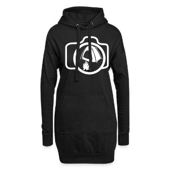 Randonnée Camping Caméra extérieure Trekking - Sweat-shirt à capuche long Femme - noir - Devant