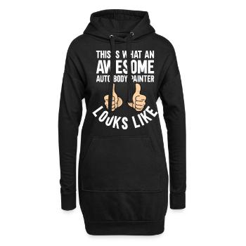 Voici à quoi ressemble un peintre de carrosserie de voiture génial li - Sweat-shirt à capuche long Femme - noir - Devant