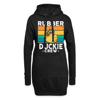 Canard en caoutchouc Canard jaune Équipage Baignade Canards Canards Canards - Sweat-shirt à capuche long Femme - noir - Devant