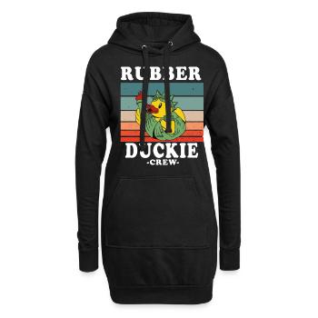 Canard en caoutchouc Canard jaune Équipage Baignade Canards Canards Canards - Sweat-shirt à capuche long Femme - noir - Devant