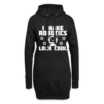 Je rends la robotique cool pour les ingénieurs en robotique - Sweat-shirt à capuche long Femme - noir - Devant