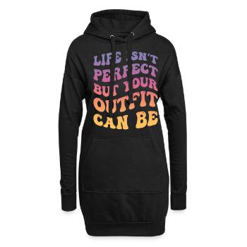 Coconut Girl Aesthetic - Hoodie-Kleid - Schwarz - Vorne
