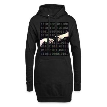 Cassette Futurisme Création D’Adam Rétro Futurisme - Sweat-shirt à capuche long Femme - noir - Devant