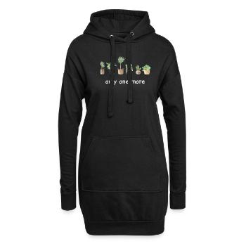 Nur Noch Eine Pflanze, Gartenbau Blumengarten - Hoodie-Kleid - Schwarz - Vorne