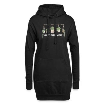 Nur Noch Eine Pflanze, Gartenbau Blumengarten - Hoodie-Kleid - Schwarz - Vorne