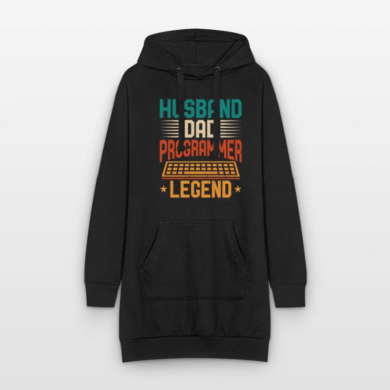 Husband Dad Programmer Legend Coder Programmierer Hoodie-Kleid