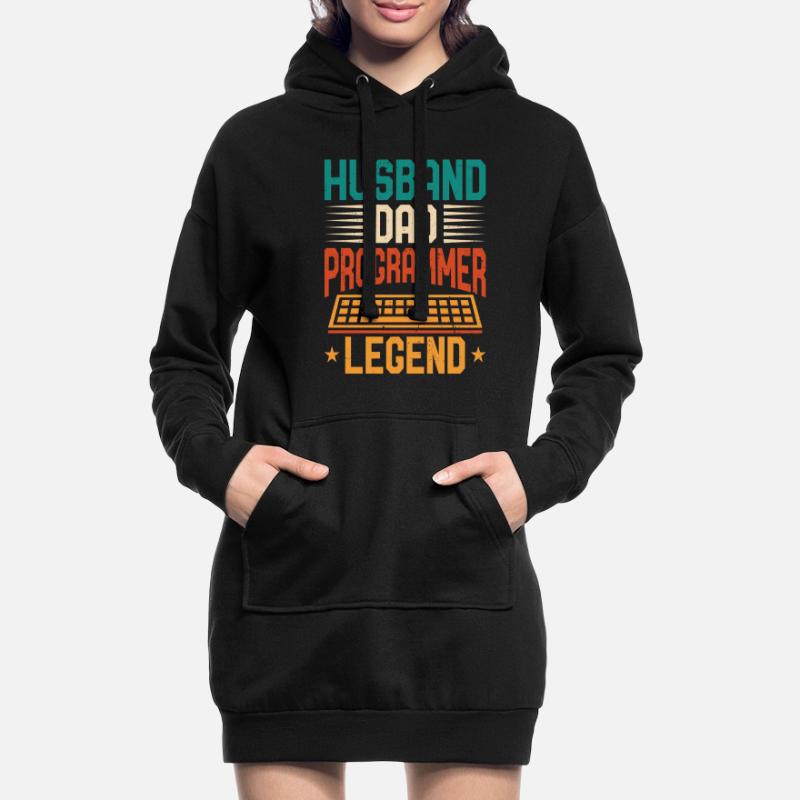 Husband Dad Programmer Legend Coder Programmierer Hoodie-Kleid