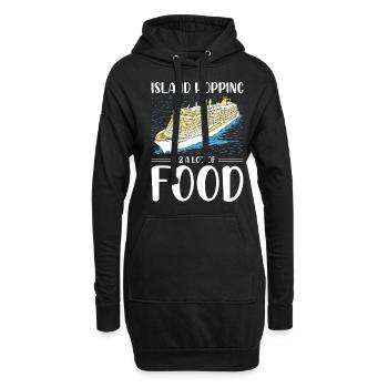 Funny Cruising Kreuzfahrtschiff Kreuzfahrtschiff - Hoodie-Kleid - Schwarz - Vorne