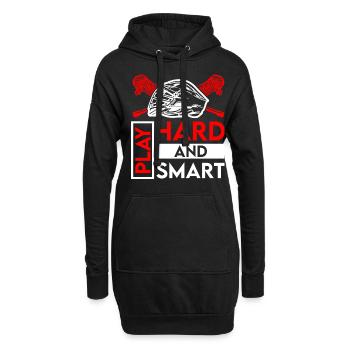 Lacrosse LAX Club Team Spieler Trainer Fans Coach - Hoodie-Kleid - Schwarz - Vorne
