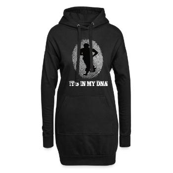 Laufsport Joggen Its In My Dna - Hoodie-Kleid - Schwarz - Vorne