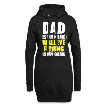 Pêche à la perche, poisson, perche, pêche à la perche - Sweat-shirt à capuche long Femme - noir - Devant
