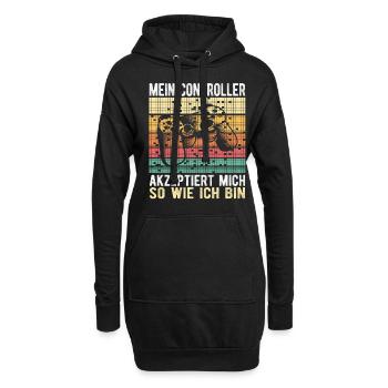 Mein Controller akzeptiert mich Gamer Spruch - Hoodie-Kleid - Schwarz - Vorne