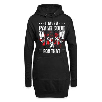 Painting I have a Paint Code for that Car Painter - Hoodie-Kleid - Schwarz - Vorne