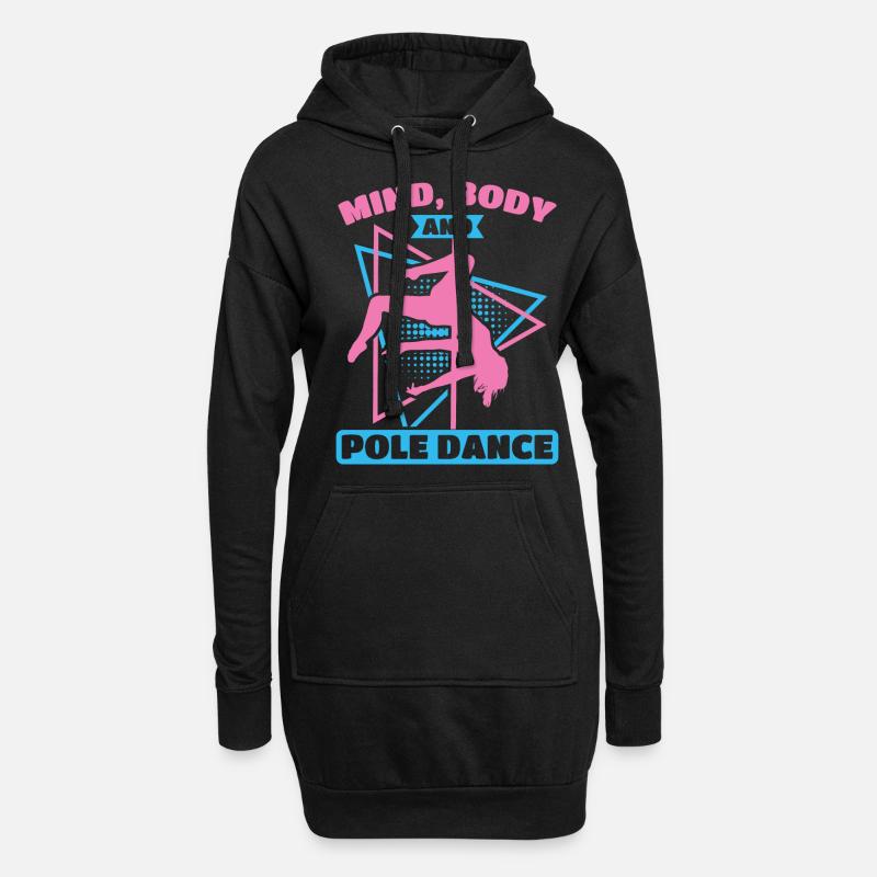 Pole Dance Dancer, Pole Dance, Pole Dancing - Hoodie Dress - black