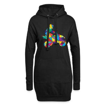 Quad Polygon Quad Driver Tout-terrain - Sweat-shirt à capuche long Femme - noir - Devant