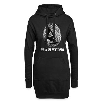 La planche à voile est dans mon ADN - Sweat-shirt à capuche long Femme - noir - Devant
