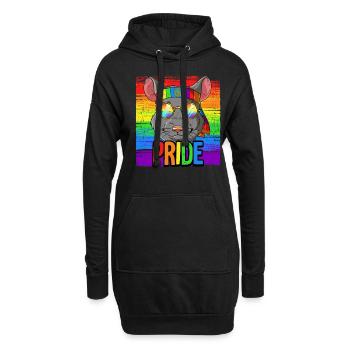 Fierté LGBTQ Christopher Street Day Costume Fierté - Sweat-shirt à capuche long Femme - noir - Devant