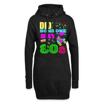 Années 80 Disco 1980 Party Années 80 - Sweat-shirt à capuche long Femme - noir - Devant