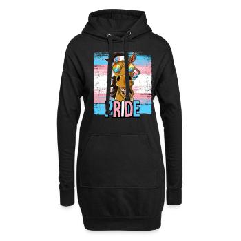 Fierté LGBTQ Transgender Costume Costume Mois de la fierté - Sweat-shirt à capuche long Femme - noir - Devant