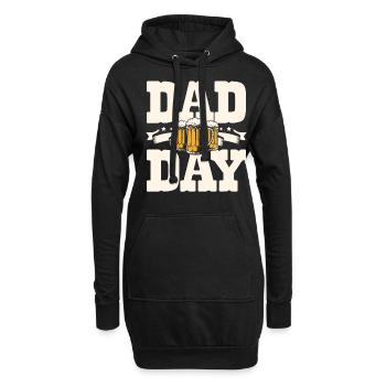 Papa Tag Bierliebhaber Vaterschaft Bester Papa - Hoodie-Kleid - Schwarz - Vorne