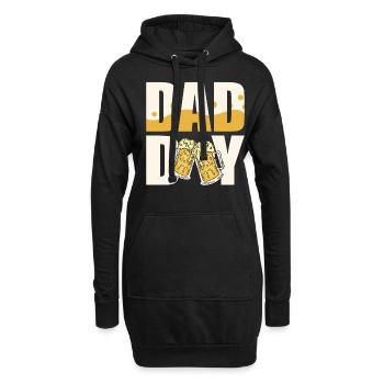 Dad Day Beer Lovers Paternité Meilleur papa - Sweat-shirt à capuche long Femme - noir - Devant