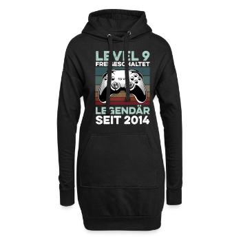 Niveau 9 ans 9e anniversaire année 2014 Jeunes joueurs - Sweat-shirt à capuche long Femme - noir - Devant