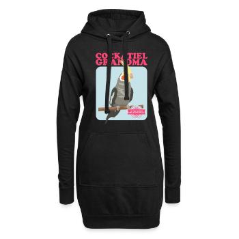 Grand-mère Cockatiel | Cadeau du propriétaire d’oiseau - Sweat-shirt à capuche long Femme - noir - Devant