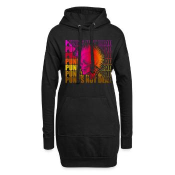 Punk Rock Pogo Anarchie Punks Punk Rocker Punk - Hoodie-Kleid - Schwarz - Vorne
