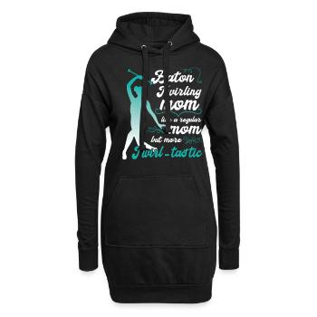 Gymnastik Tanz Baton Wirbeln Turnen - Hoodie-Kleid - Schwarz - Vorne