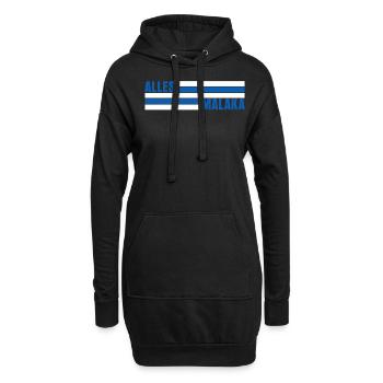 Alles Malaka Griechenland - Hoodie-Kleid - Schwarz - Vorne