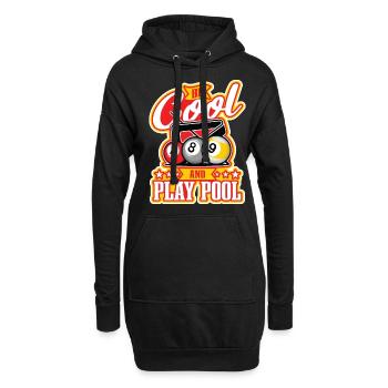Billiard Poolbillard Snooker Verein Club Billard - Hoodie-Kleid - Schwarz - Vorne
