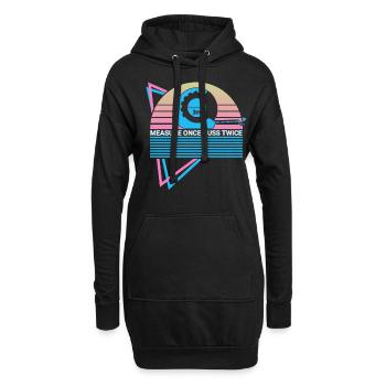 Funny Carpenter Retro Carpentry - Hoodie Dress - black - Front