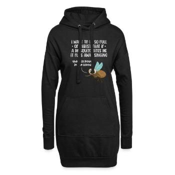 Bible - Sweat-shirt à capuche long Femme - noir - Devant