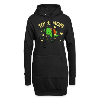 Tort Maman Tort Mer - Sweat-shirt à capuche long Femme - noir - Devant