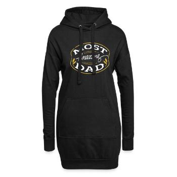 Le cadeau le plus incroyable de la fête des pères Papa Daddy - Sweat-shirt à capuche long Femme - noir - Devant