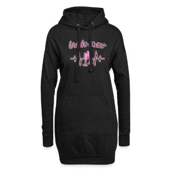 Équipage de la mariée - Sweat-shirt à capuche long Femme - noir - Devant