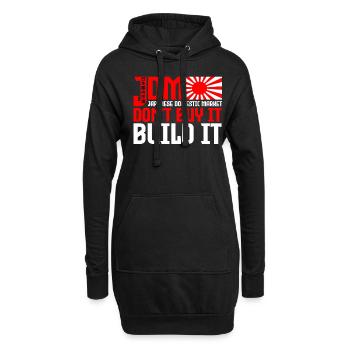 JDM Motorsport Auto Tuning Automotive - Hoodie-Kleid - Schwarz - Vorne