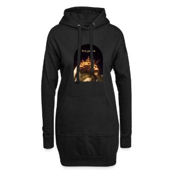 Crown Royalty Art Academia Design esthétique pour - Sweat-shirt à capuche long Femme - noir - Devant