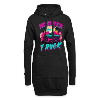Monster Truck für Männer und Jungen - Hoodie-Kleid - Schwarz - Vorne