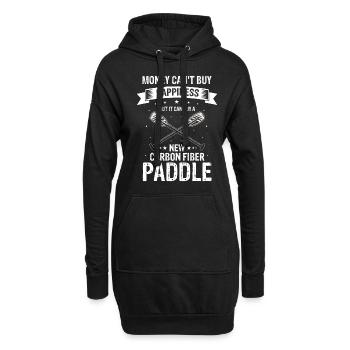 Drachenboot und Drachenboot Crew - Hoodie-Kleid - Schwarz - Vorne