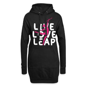 Baton Twirler, Baton Twirling, Gymnastique - Sweat-shirt à capuche long Femme - noir - Devant