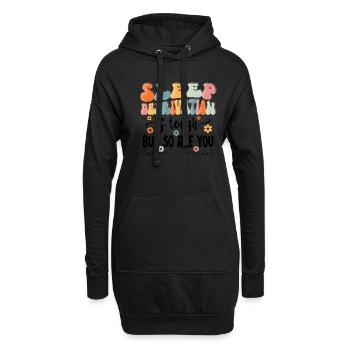Sleep Deprived Moms are tough of your - Hoodie-Kleid - Schwarz - Vorne