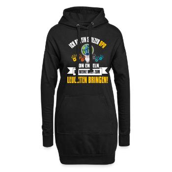 Cooles Opa Großvater Enkel Spruch Motiv - Hoodie-Kleid - Schwarz - Vorne