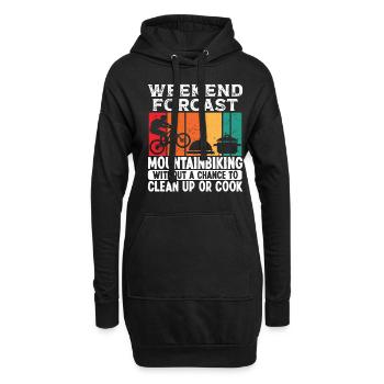 Weekend Forecast Mountainbiking for Men - Hoodie-Kleid - Schwarz - Vorne