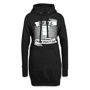 Zerspaner Bohrer Bohrmaschine - Hoodie-Kleid - Schwarz - Vorne