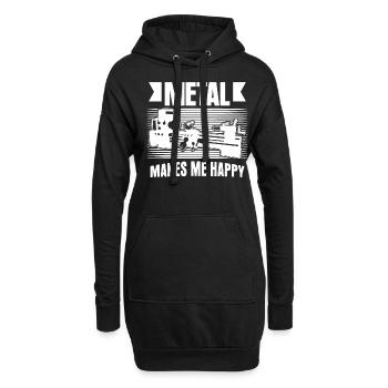 Zerspaner Dreher Zerspanungsmechaniker - Hoodie-Kleid - Schwarz - Vorne