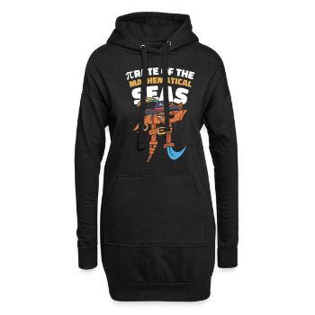 Pi Day Pirate Mathématicien Pi Symbole Numéro - Sweat-shirt à capuche long Femme - noir - Devant